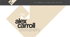 Desktop Screenshot of alexcarrollphotography.com