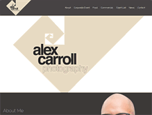 Tablet Screenshot of alexcarrollphotography.com